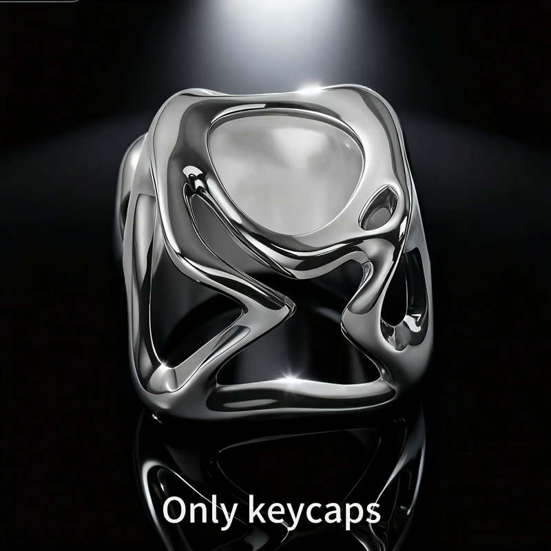 Retro Gaming Keycaps - 【One key】Venom Liquid Metal Electroplated Keycaps，Electroplating