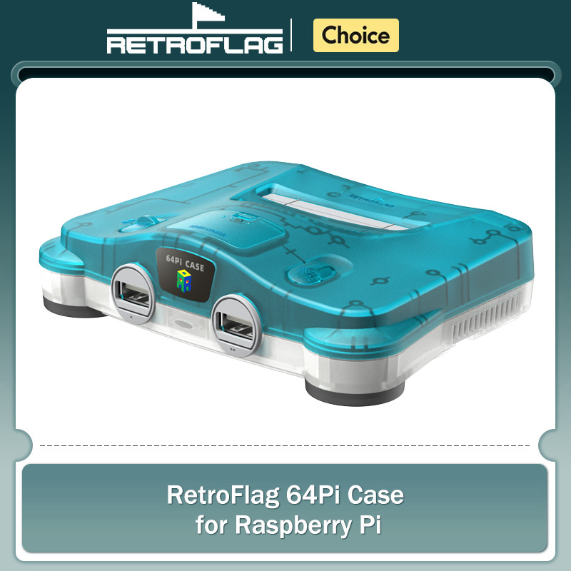 Retro Gaming Raspberry Pi 5 - RetroFlag 64Pi Case Compatible with Raspberry