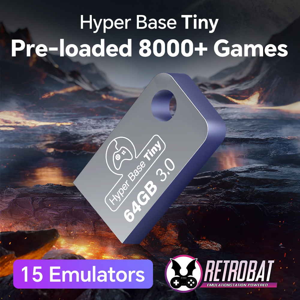Retro Gaming Hard Drive - Portable Tiny 64G Gaming USB Flash