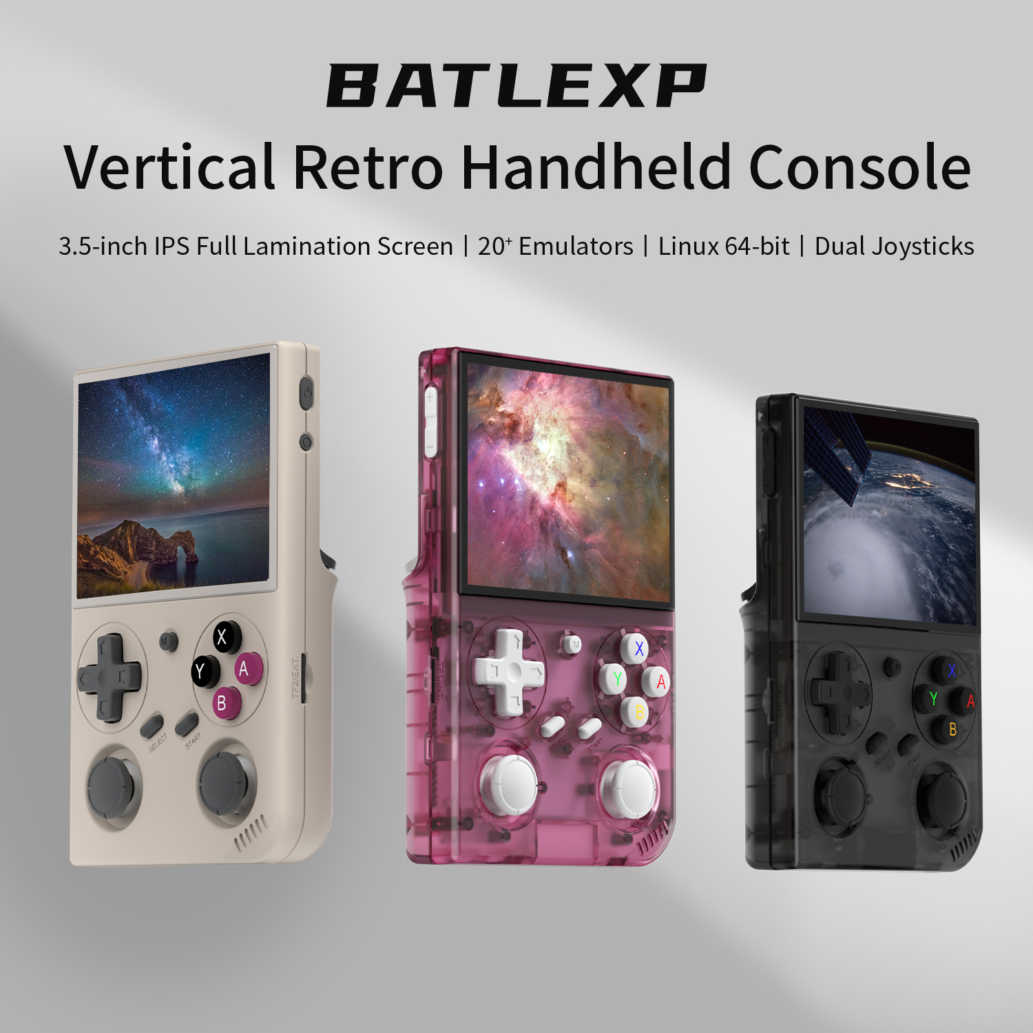 Retro Gaming Linux - BATLEXP G350 Handheld Game Console 3.5''