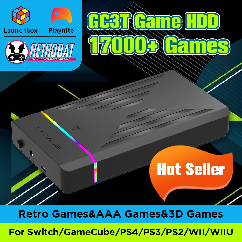 Retro Gaming Hard Drive - 3TB Retro Gaming Hard Drive With