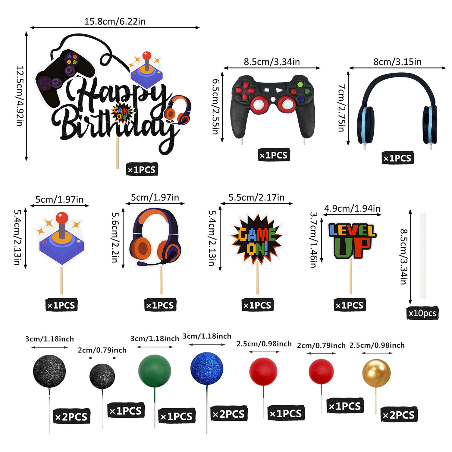 17Pcs Video Retro Game Cake To - Retro Gaming Events recensione e prezzo