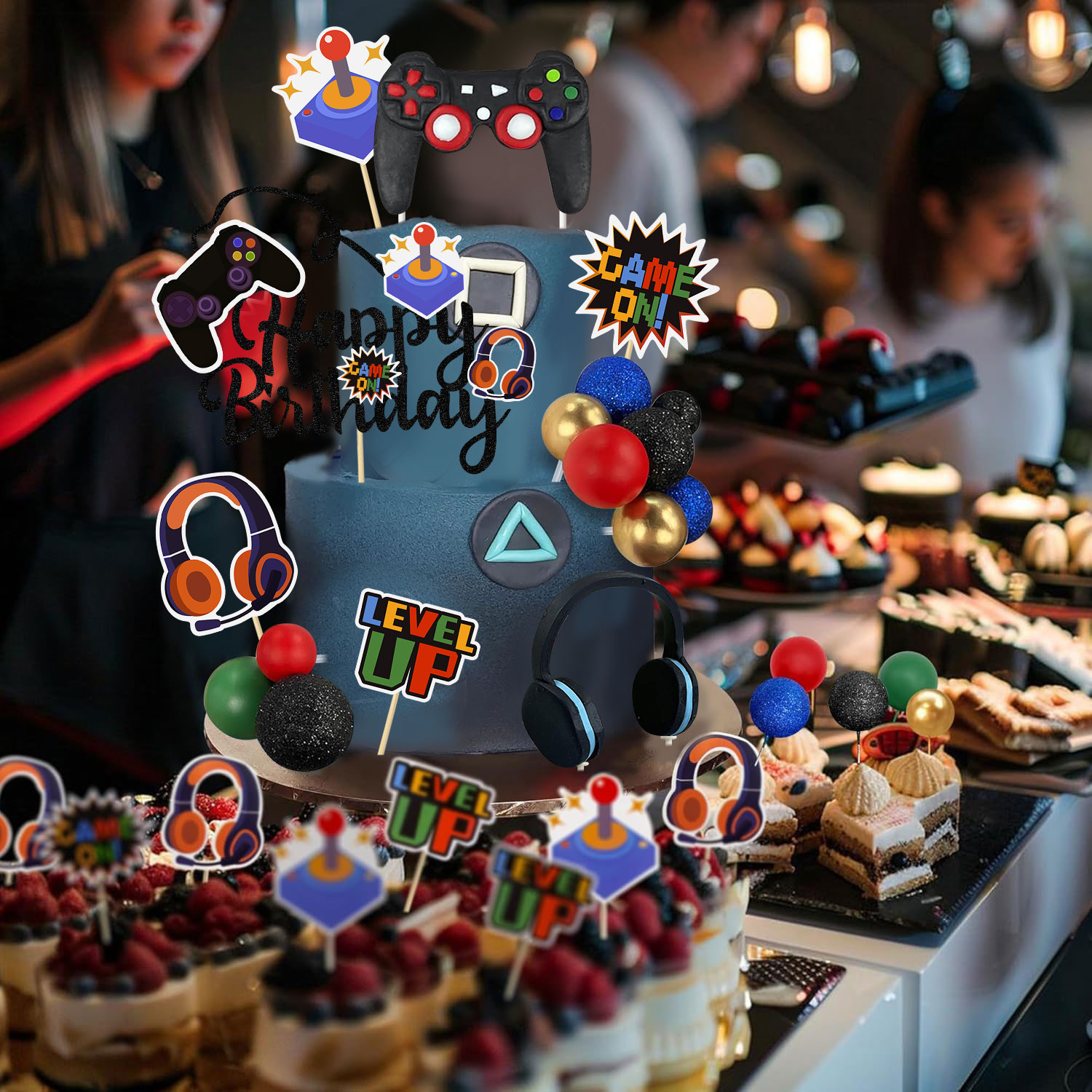 17Pcs Video Retro Game Cake To - Retro Gaming Events recensione e prezzo
