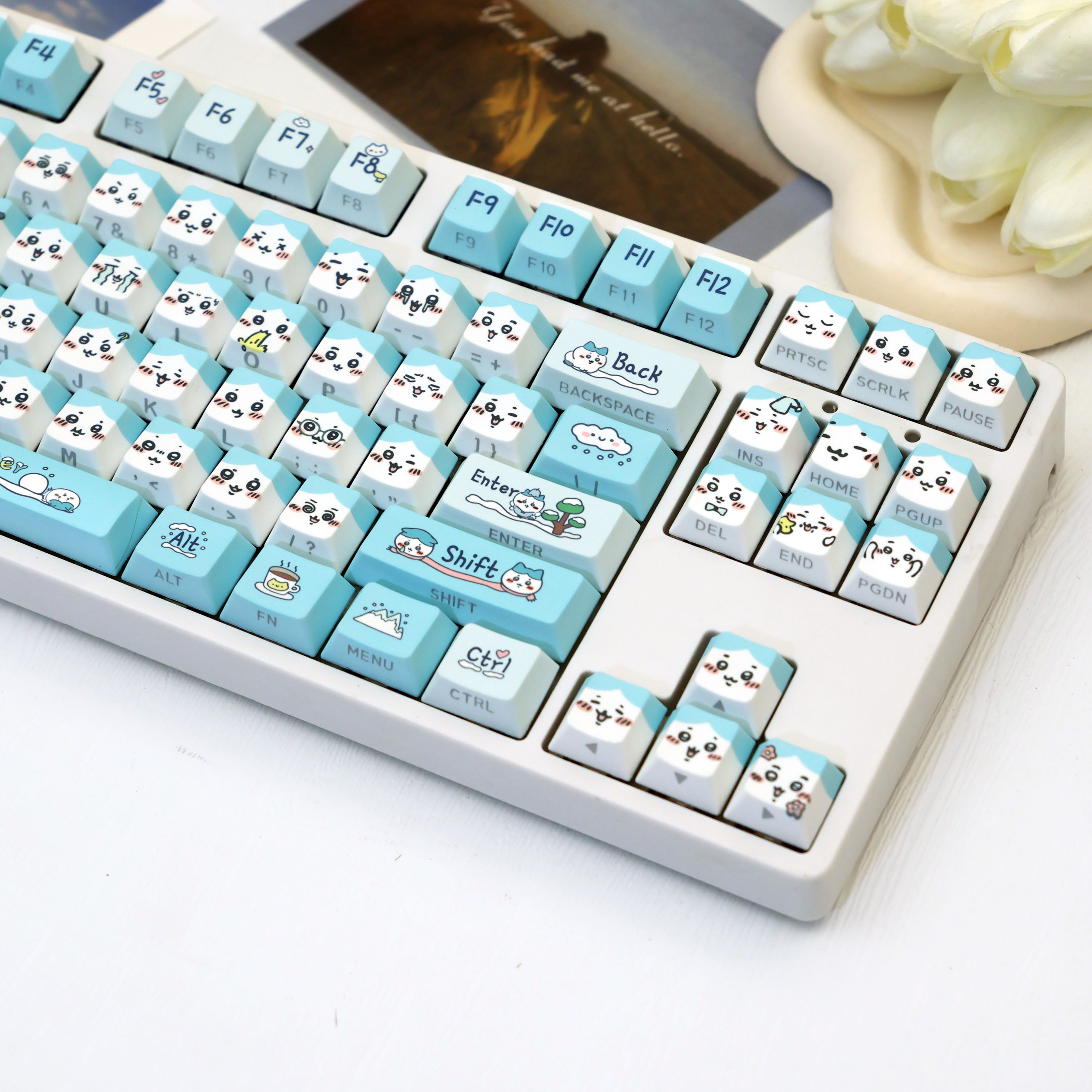 138 Keys Winter Hachi PBT Keyc - Retro Gaming Keycaps recensione e prezzo