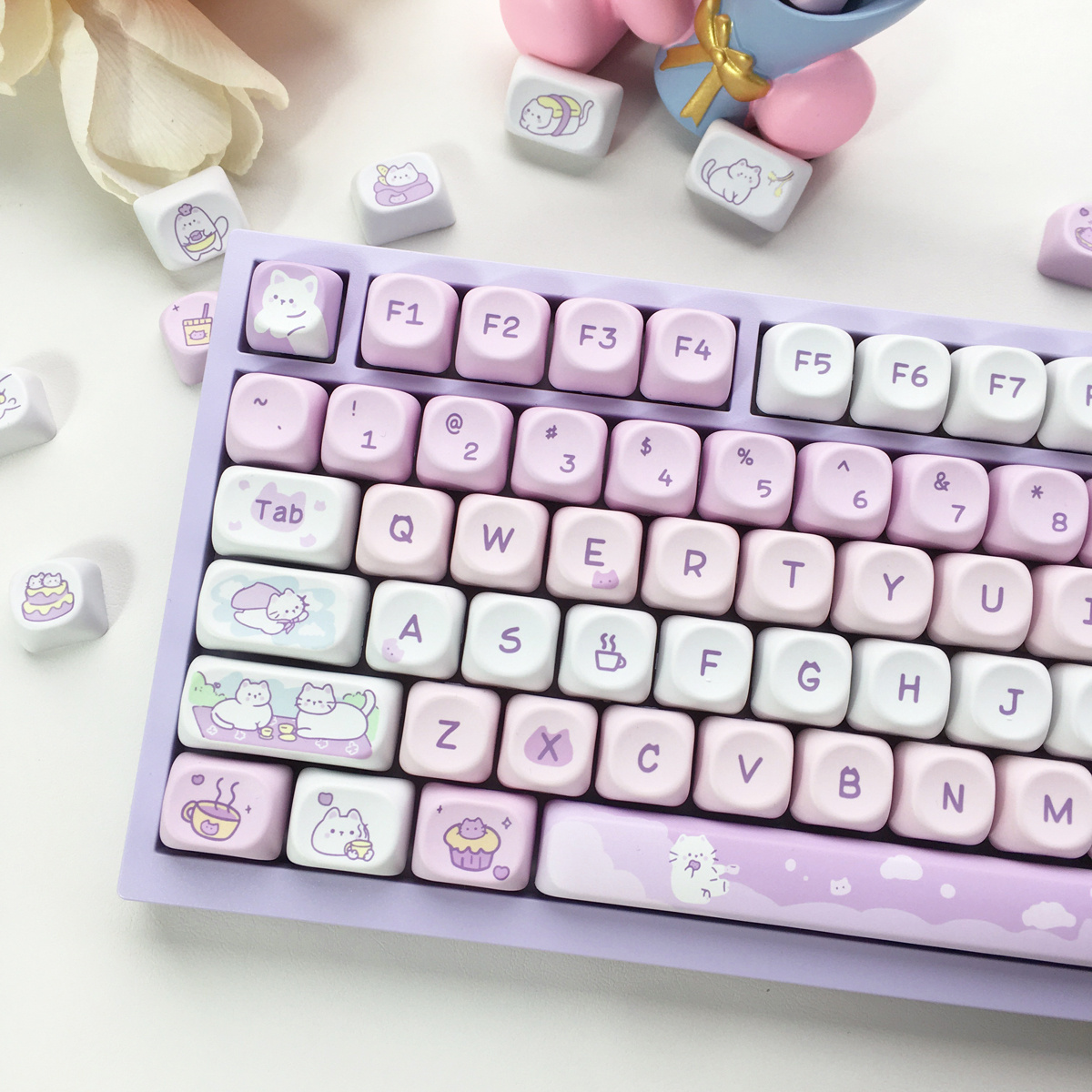 95/132 Keys Cartoon Keycaps PB - Retro Gaming Keycaps recensione e prezzo