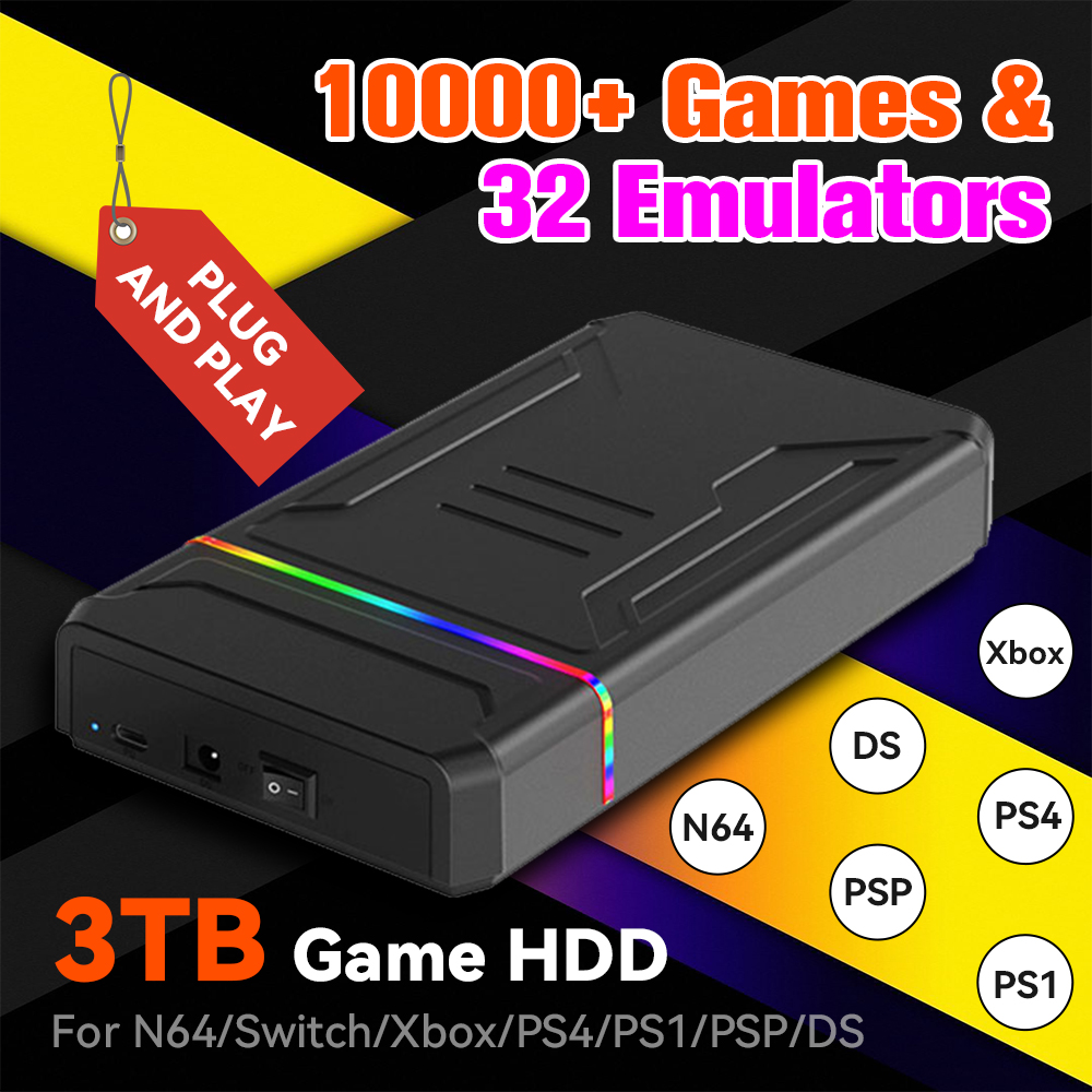 3TB External Retro Game HDD Em - Retro Gaming Hard Drive recensione e prezzo