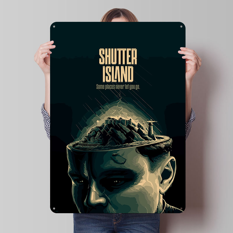 Shutter Island Tin Plaque Post - Retro Gaming Island recensione e prezzo