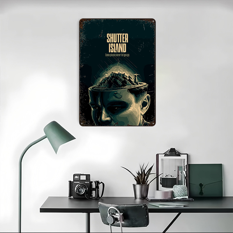 Shutter Island Tin Plaque Post - Retro Gaming Island recensione e prezzo
