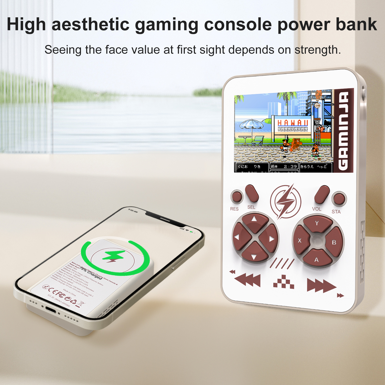 GAMINJA PB05 Retro Gaming Cons - Retro Gaming Power Bank recensione e prezzo