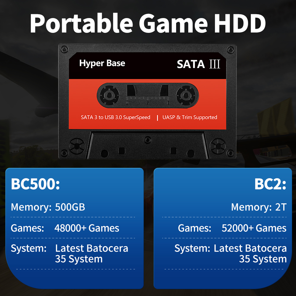 JMachen 500G/2TB Gaming Hard D - Retro Gaming Hard Drive recensione e prezzo