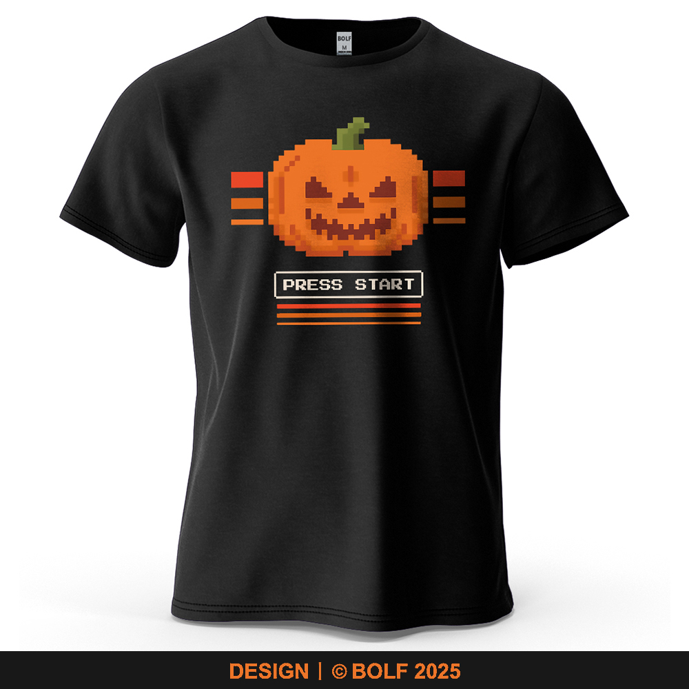 Halloween Pumpkin Printed Men' - Retro Gaming Events recensione e prezzo