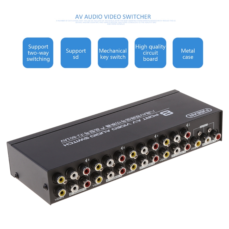 8-Way AV Switch RCA Switcher 8 - Composite Rca Cable recensione e prezzo