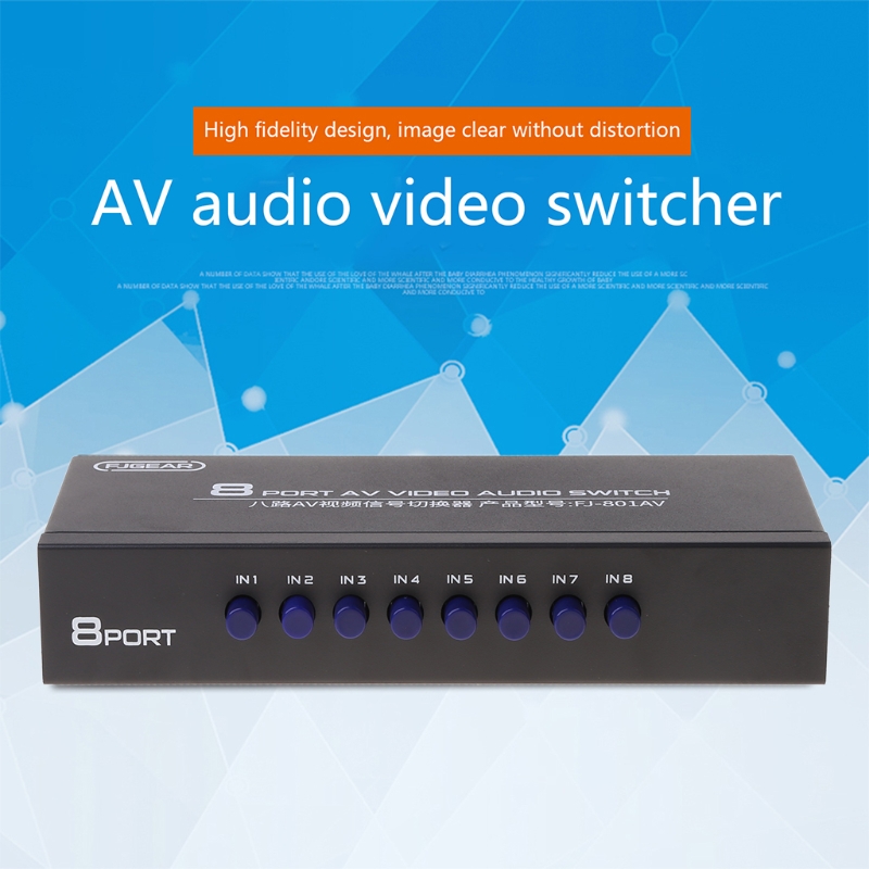 8-Way AV Switch RCA Switcher 8 - Composite Rca Cable recensione e prezzo