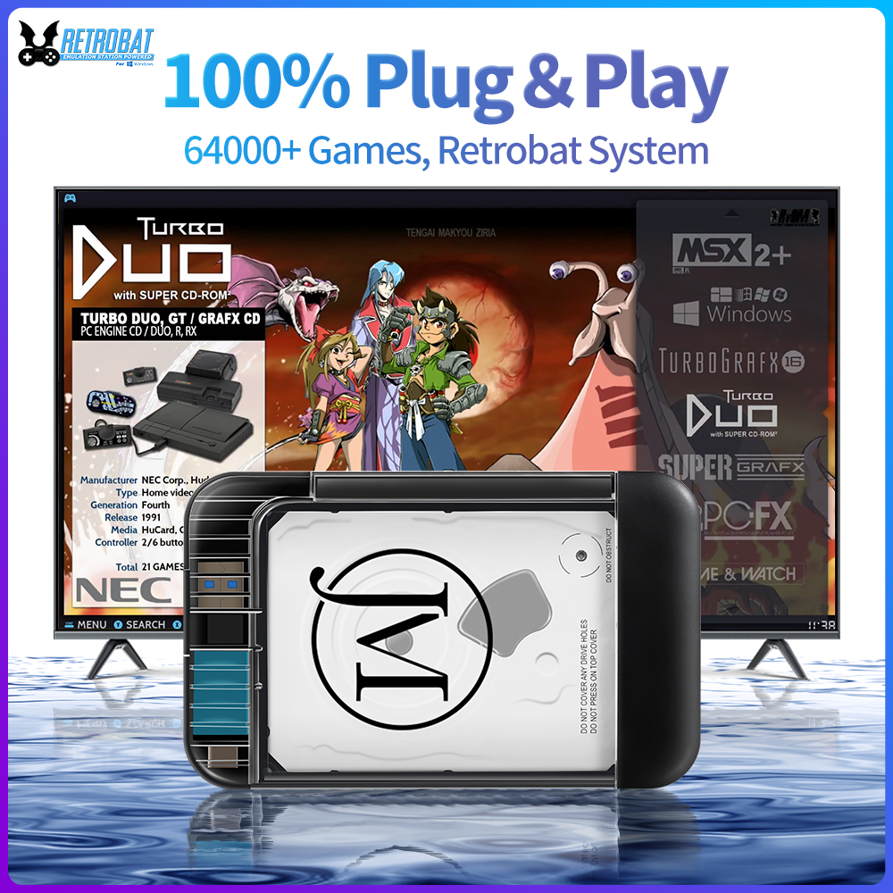 RETROBAT Portable 500G Gaming  - Retro Gaming Ps2 recensione e prezzo