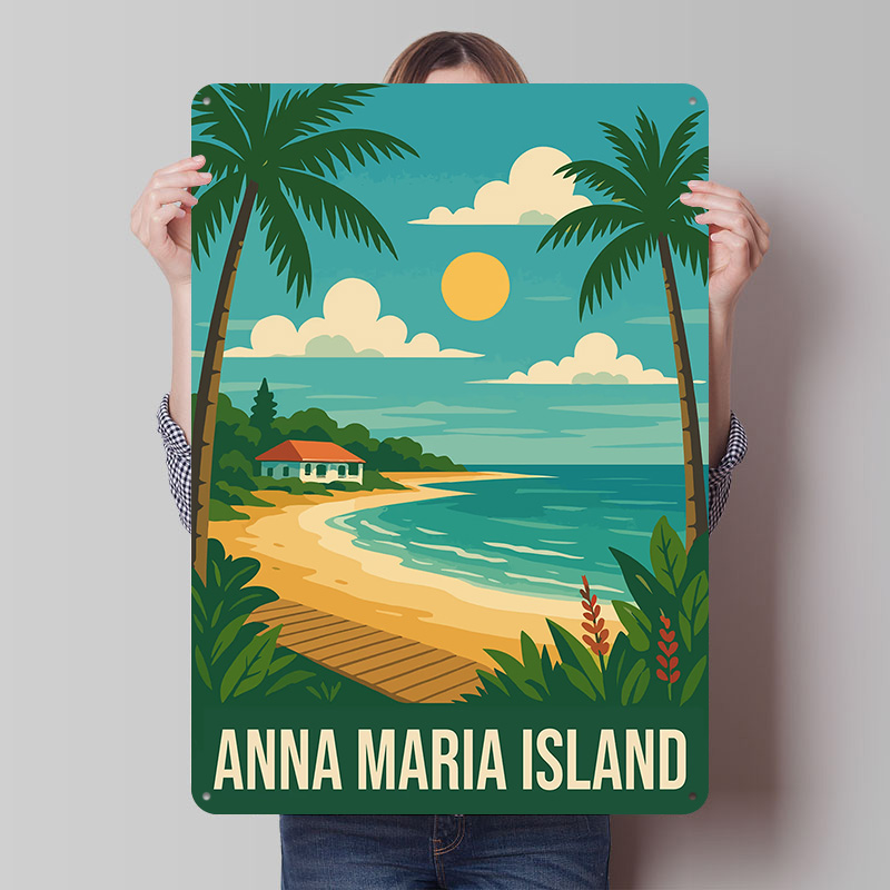 Anna Maria Island Travel Metal - Retro Gaming Island recensione e prezzo