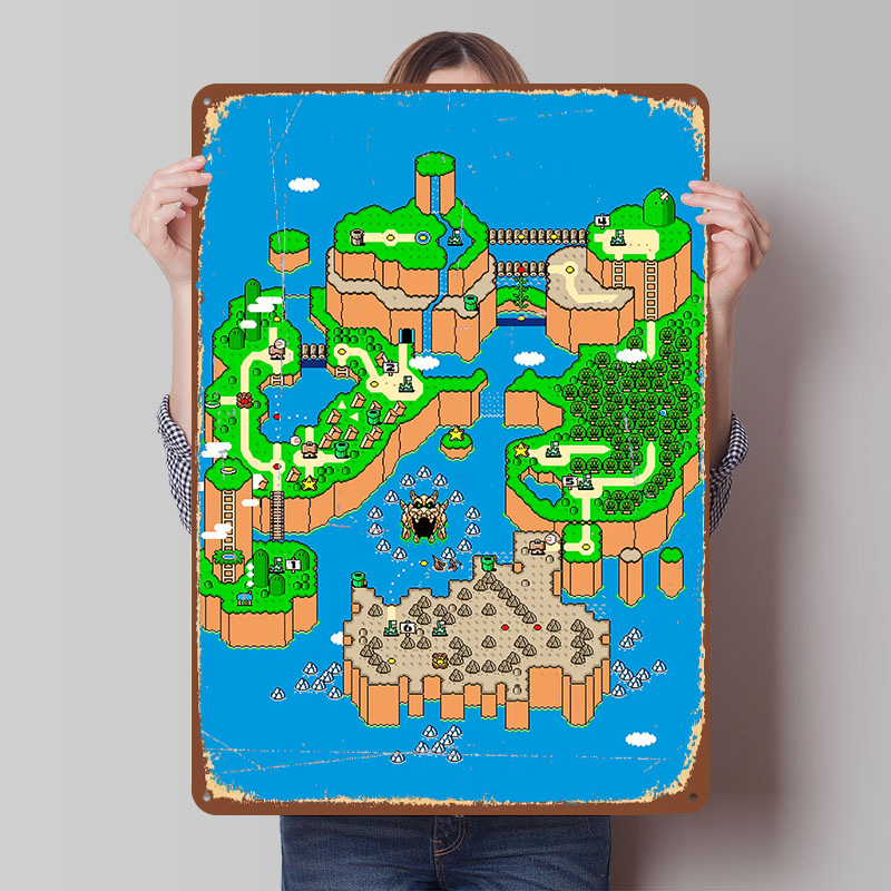 Dinosaur Land Metal Poster Cus - Retro Gaming Island recensione e prezzo