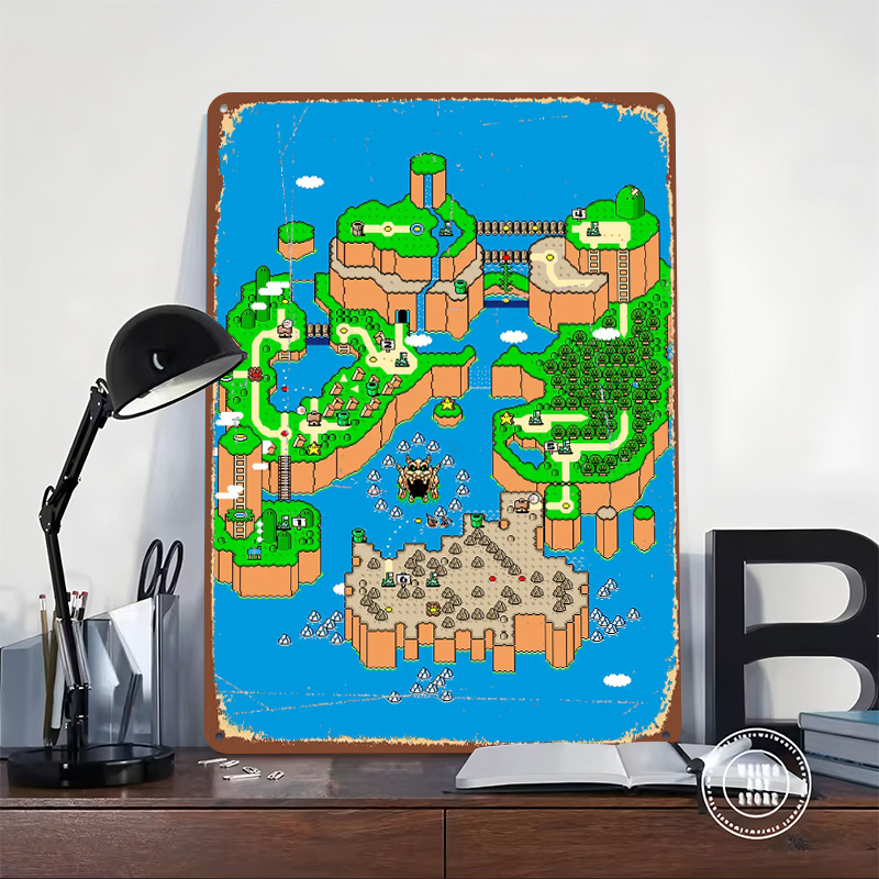 Dinosaur Land Metal Poster Cus - Retro Gaming Island recensione e prezzo