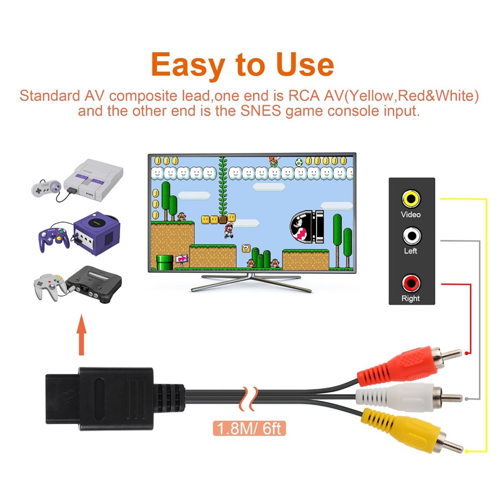 N64/Gamecube/SNES/SFC High Qua - Retro Gaming Cable recensione e prezzo