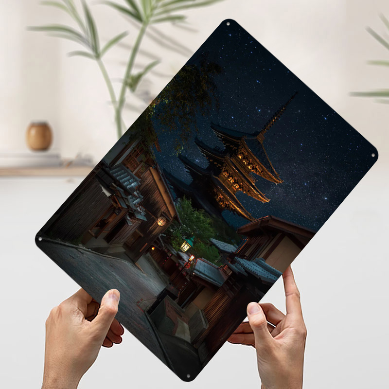 Kyoto Night Tinplate Poster Cu - Retro Gaming Kyoto recensione e prezzo