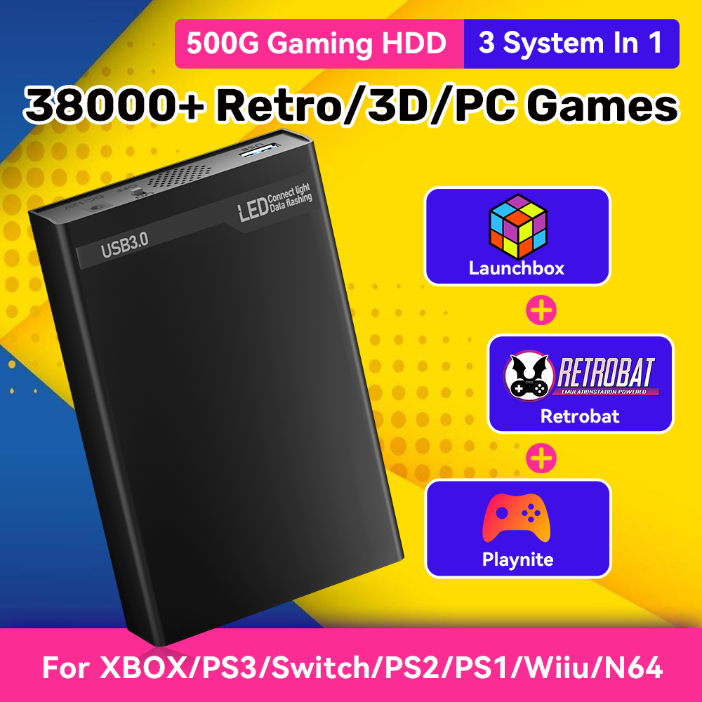 Mix500G Portable Game Hard Dri - Retro Gaming Hard Drive recensione e prezzo