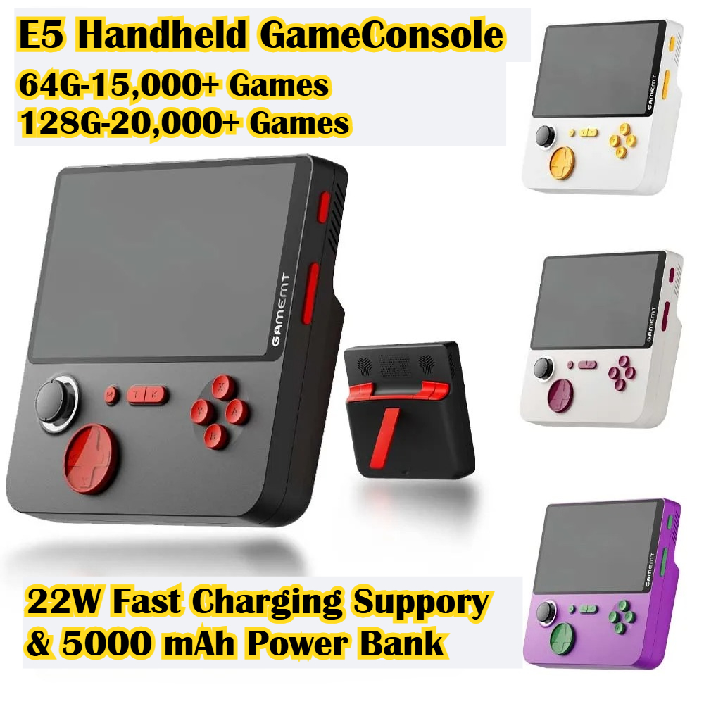 E5 Handheld Video Game Console - Retro Gaming Power Bank recensione e prezzo