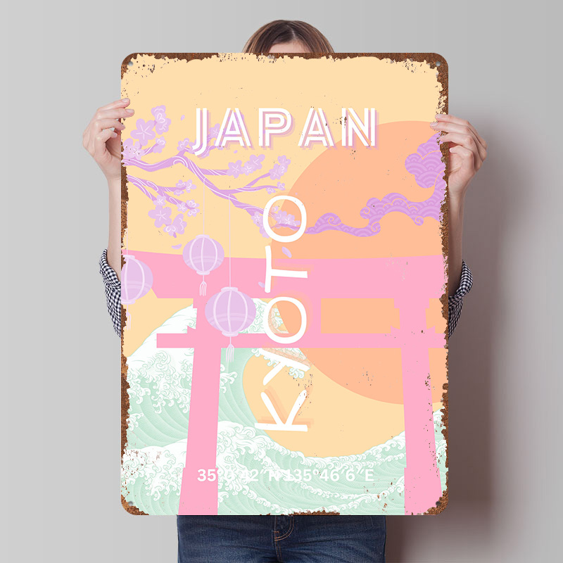Kyoto Japan Travel Art Metal P - Retro Gaming Kyoto recensione e prezzo