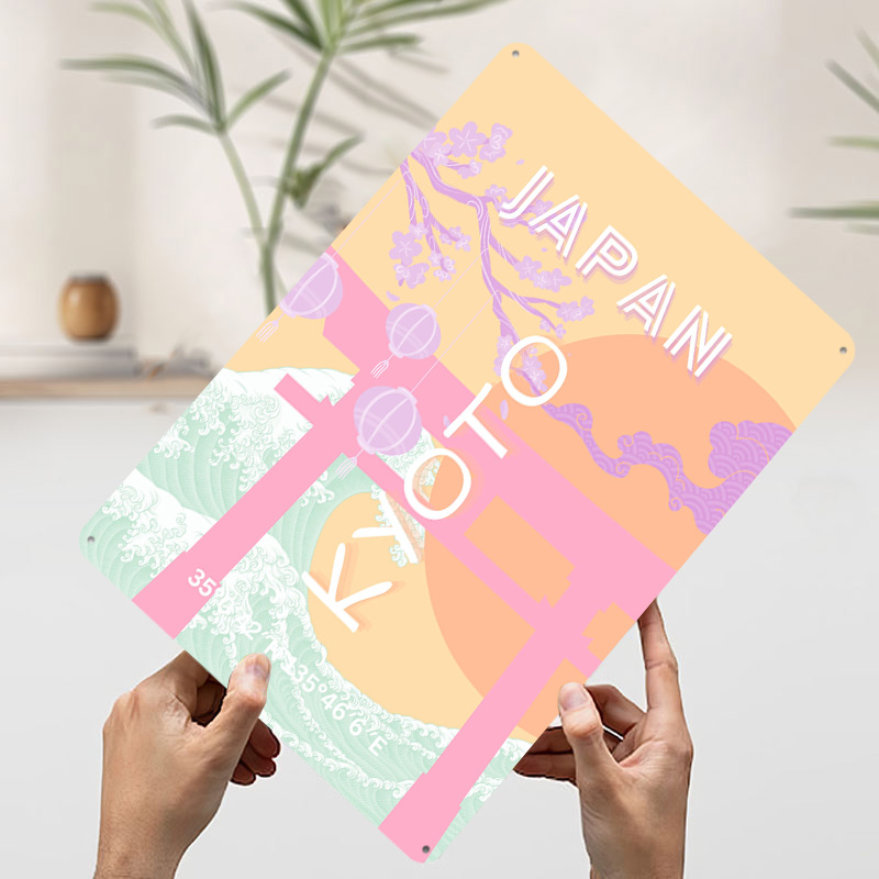 Kyoto Japan Travel Art Metal P - Retro Gaming Kyoto recensione e prezzo