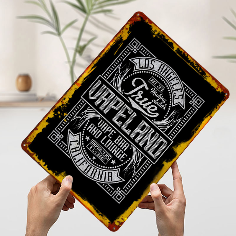 Vape Land Tinplate Posters Cus - Retro Gaming Island recensione e prezzo