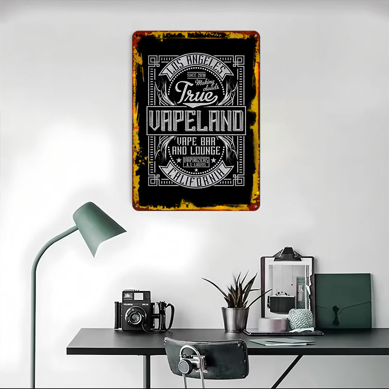 Vape Land Tinplate Posters Cus - Retro Gaming Island recensione e prezzo
