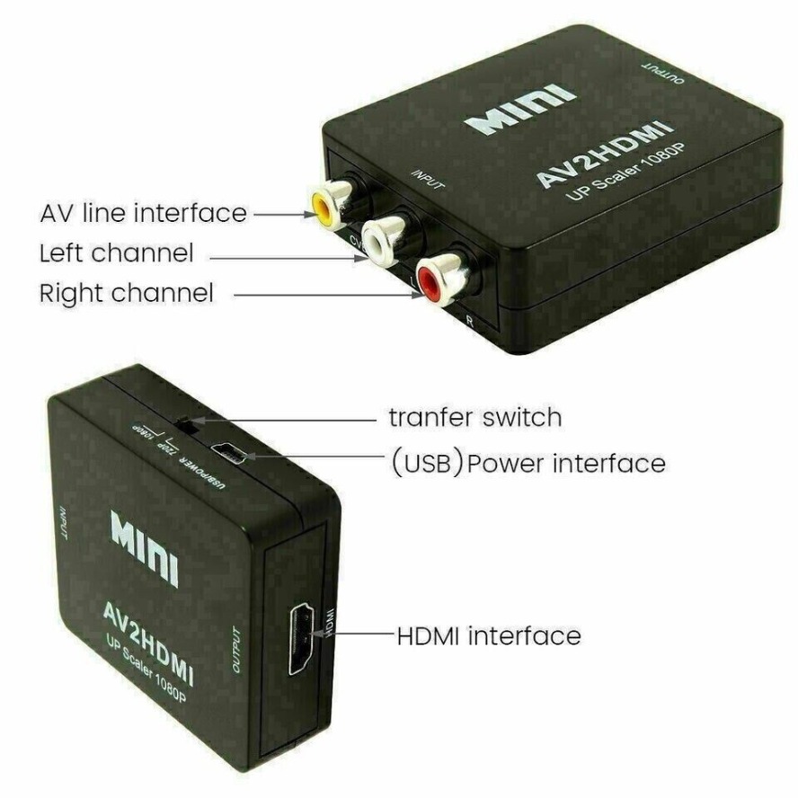 AV TO HDMI-compatible Adapter  - Composite Rca Cable recensione e prezzo
