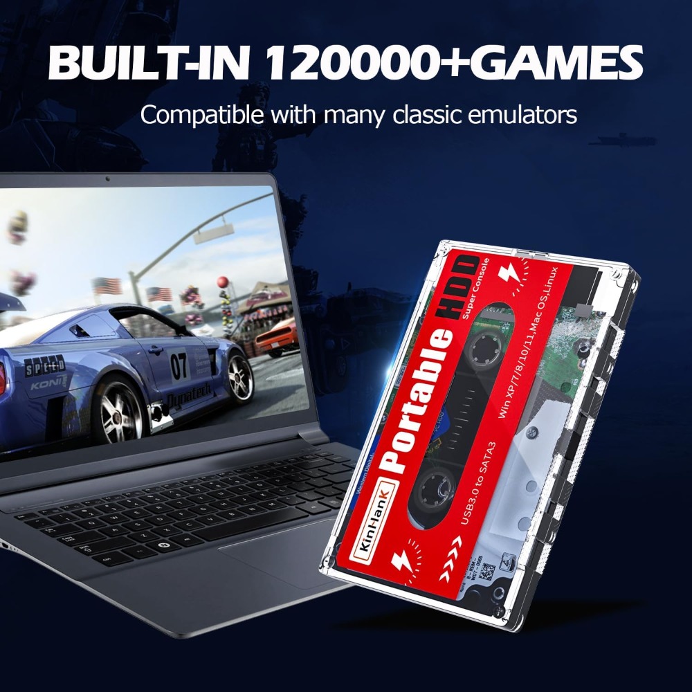2TB Portable External Hard Dri - Retro Gaming Hard Drive recensione e prezzo