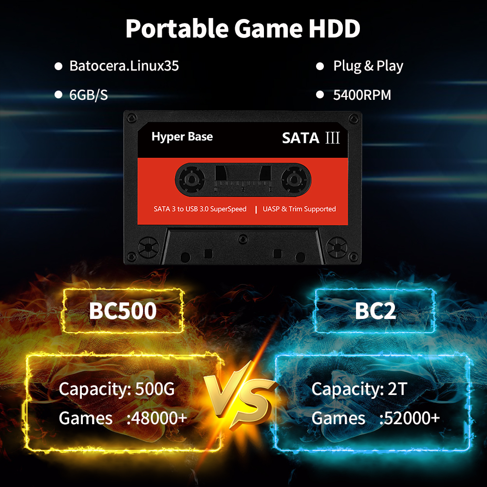 Batocera 500G Game Hard Drive  - Retro Gaming Hard Drive recensione e prezzo