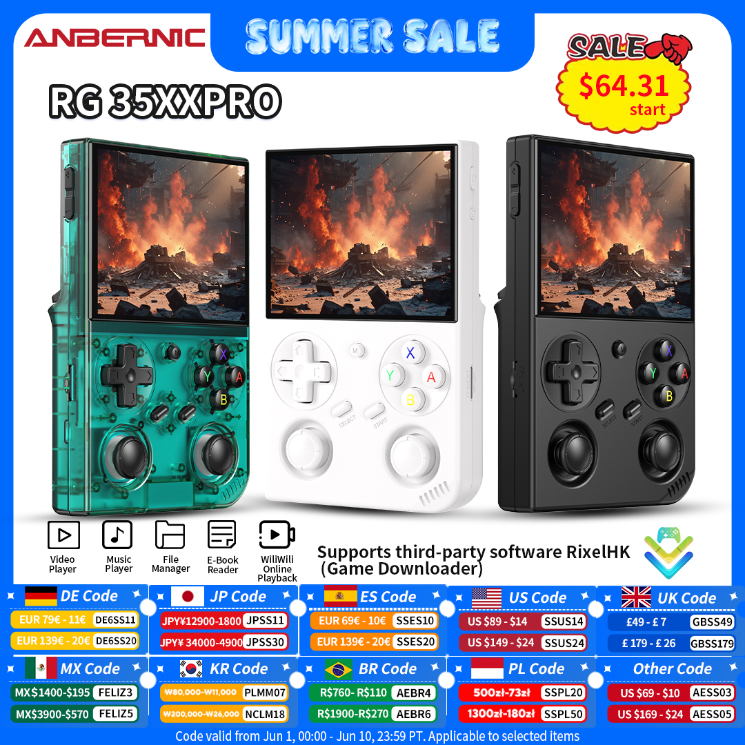Anbernic RG 35XXPro Retro Hand - Retro Gaming Linux recensione e prezzo