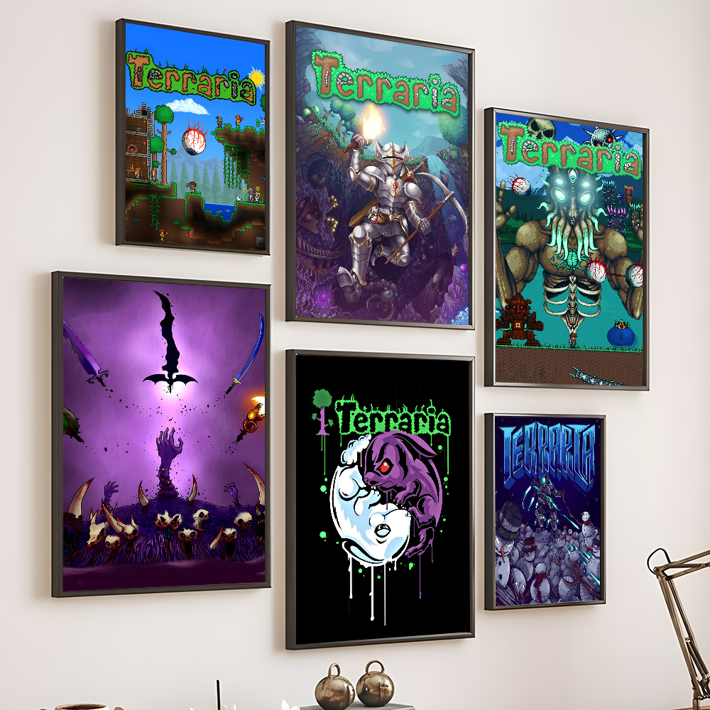 1PC Game T-Terraria Cool Poste - Retro Gaming Gif recensione e prezzo