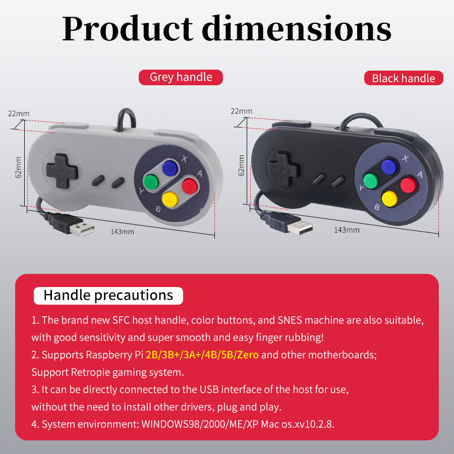 USB Wired Game Controller Plug - Retro Gaming Raspberry Pi 5 recensione e prezzo