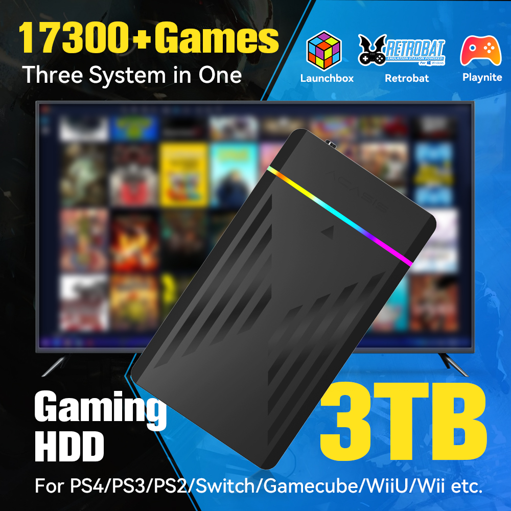 3TB Portable Gaming HDD Launch - Retro Gaming Ps2 recensione e prezzo